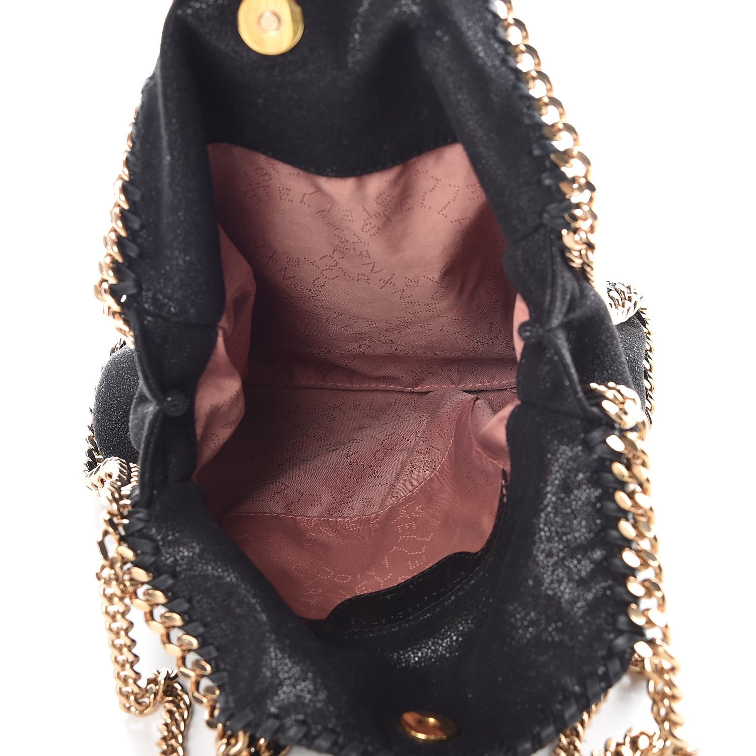 Stella McCartney Shaggy Deer Mini Falabella Tote Black 6 of 8