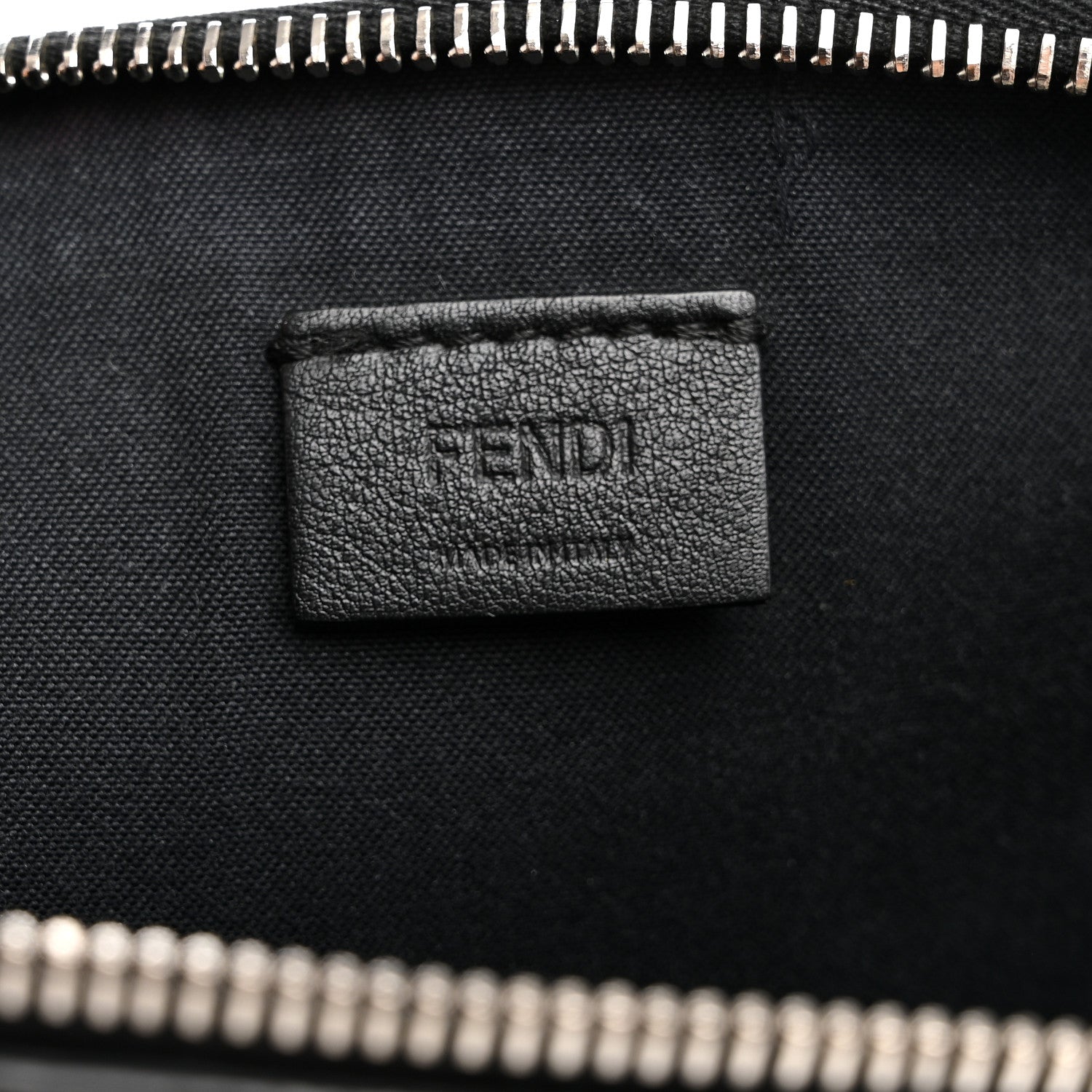 Fendi Vitello Dolce Studded Mini 2Jours Pouch Black Multicolor 6 of 11