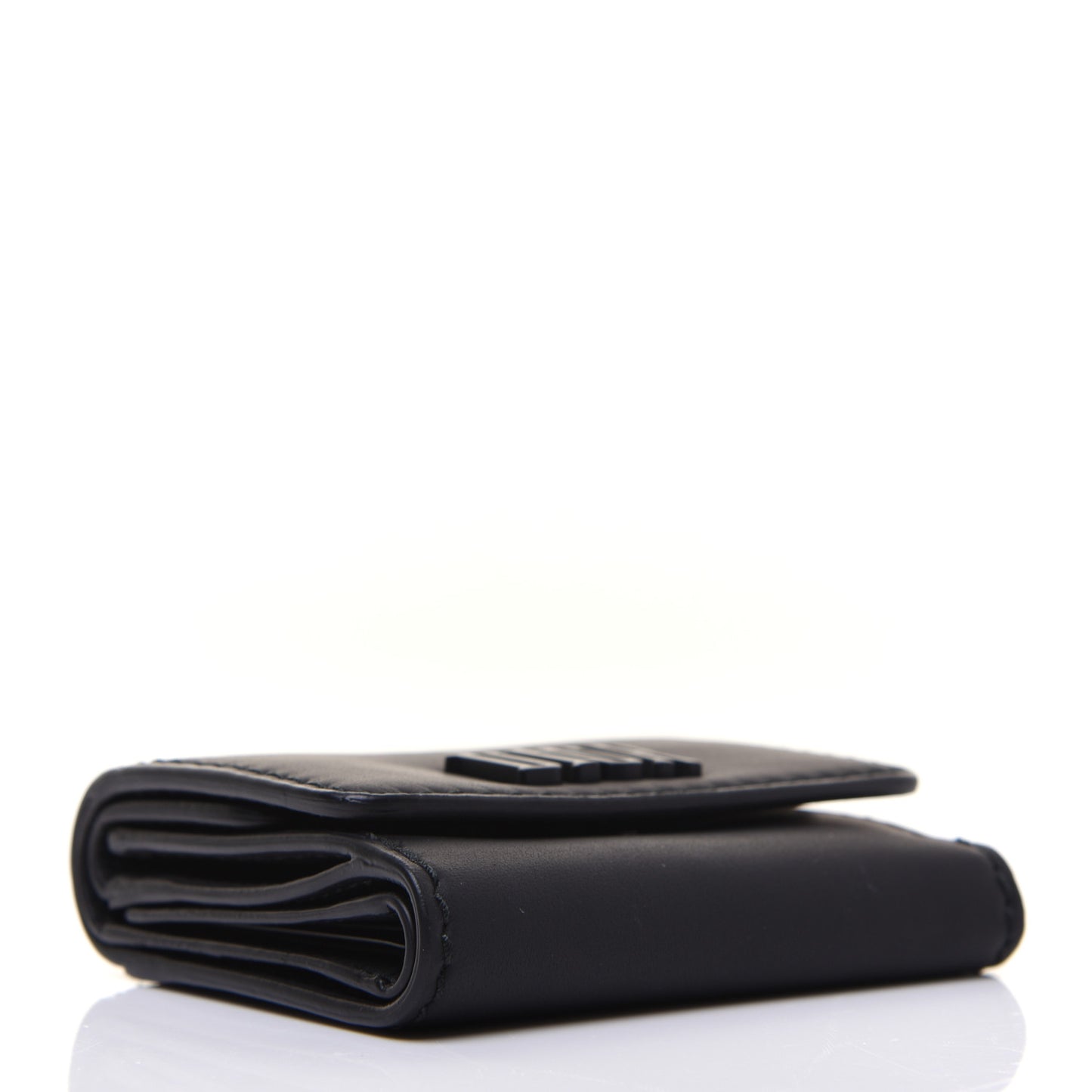 Ultra Matte Calfskin Medium Wallet Black