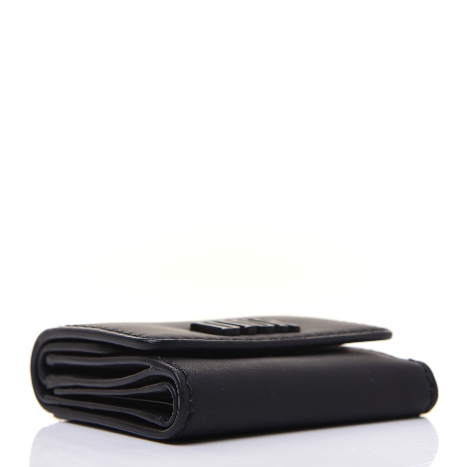 Christian Dior Ultra Matte Calfskin Medium Wallet Black 4 of 14