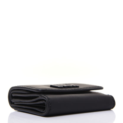 Christian Dior Ultra Matte Calfskin Medium Wallet Black 4 of 14