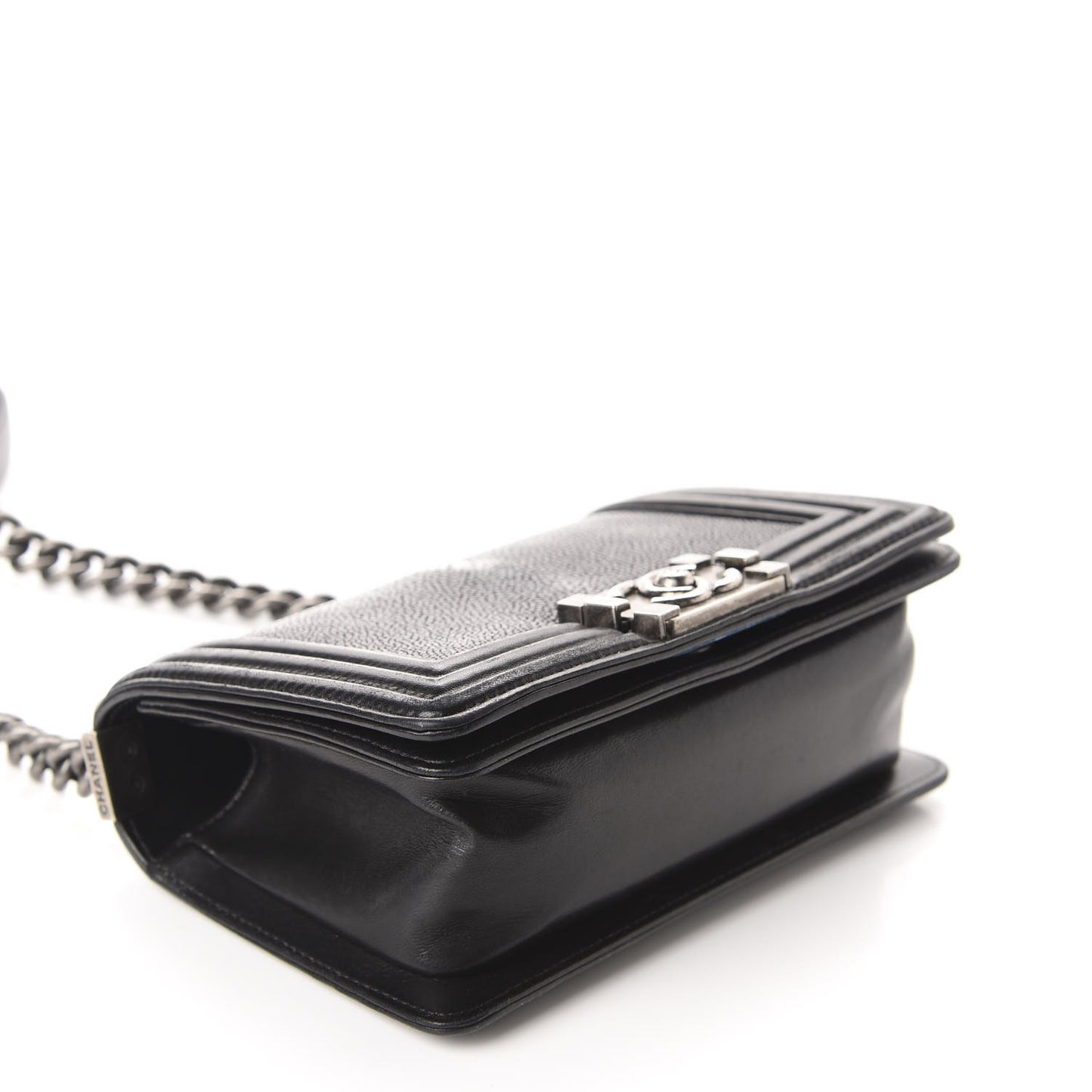 Galuchat Stingray Small Boy Flap Black