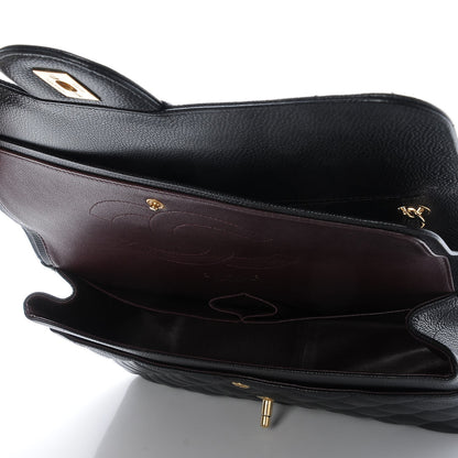 Chanel Caviar Quilted Jumbo Double Flap Black 6 of 8