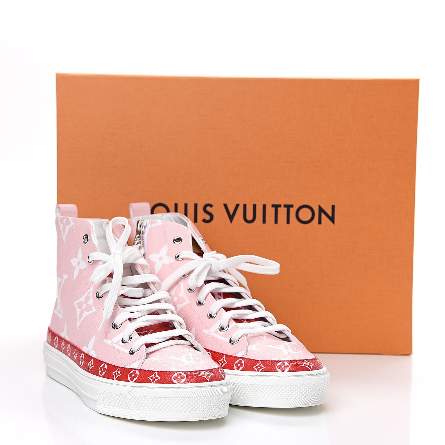 Monogram Giant Stellar Sneaker Boots 39 Rose Rouge
