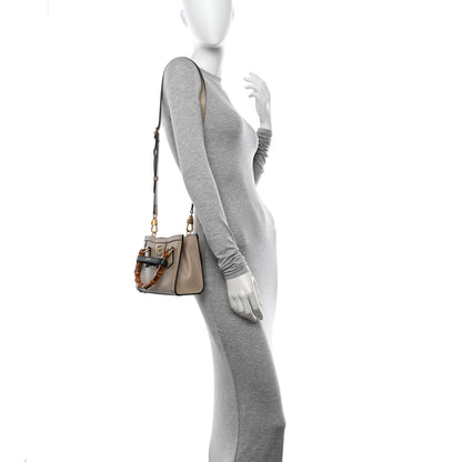 Gucci Wonka Grain Calfskin Mini Diana Tote Bag Oatmeal Vintage Green 2 of 10