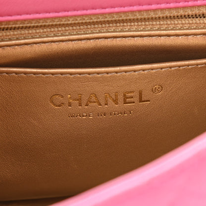 Chanel Lambskin Quilted Mini Pearl Crush Flap Pink 8 of 11