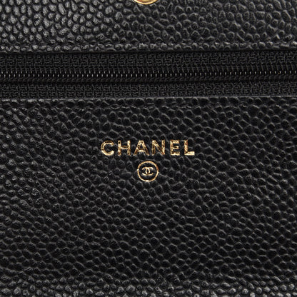 Chanel Caviar Quilted Wallet On Chain WOC Black 6 of 9