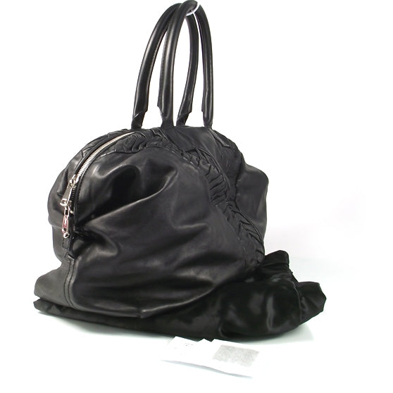Lambskin Ruched Easy Sac