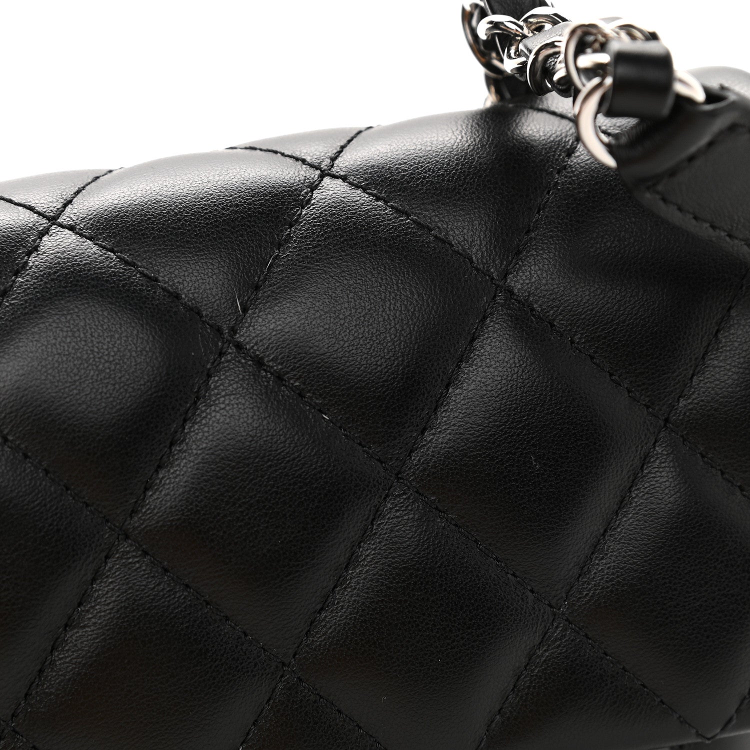 Chanel Calfskin Quilted CC Uniform Flap Belt Bag Black 11 of 12