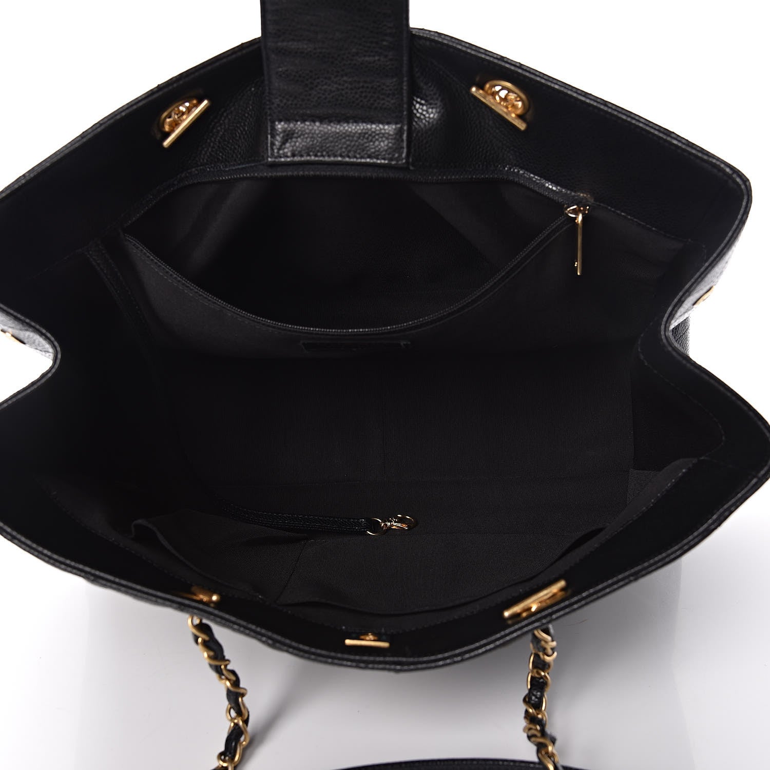 Chanel Caviar Quilted Large Classic Shopping Tote Black 5 of 13