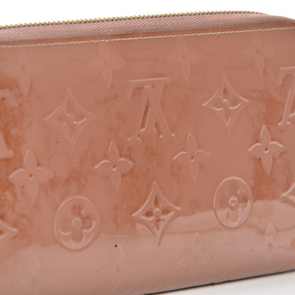 Louis Vuitton Vernis Zippy Wallet Rose Velours 9 of 12