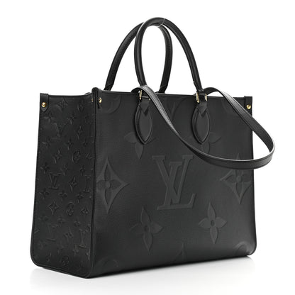 Louis Vuitton Empreinte Monogram Giant Onthego MM Black 3 of 8