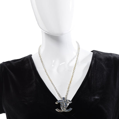 Chanel Large CC Necklace Silver 2 of 5