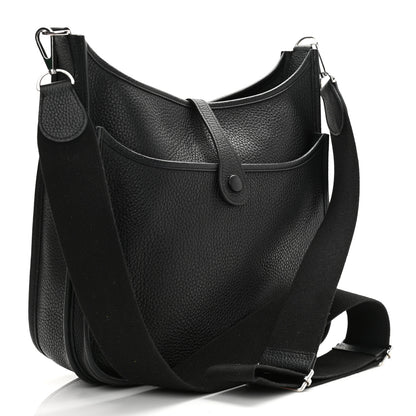 Hermes Taurillon Clemence Evelyne III PM Black 3 of 11