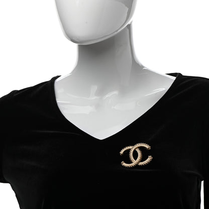 Chanel Metal CC Brooch Light Gold 2 of 5