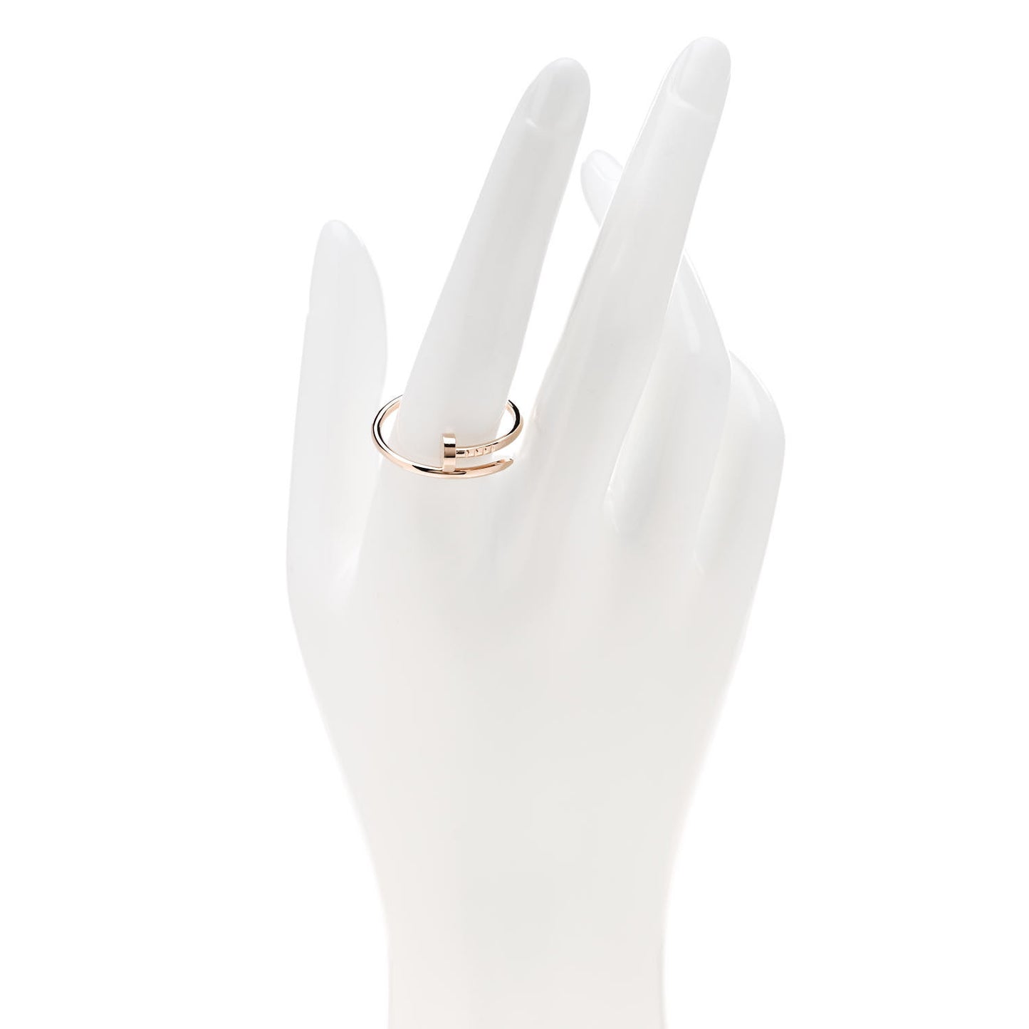 18K Pink Gold Small Juste Un Clou Ring 63 10.5