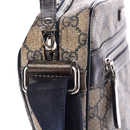 Gucci GG Plus Monogram Selleria Calfskin Medium Messenger Bag Beige Blue 15 of 15
