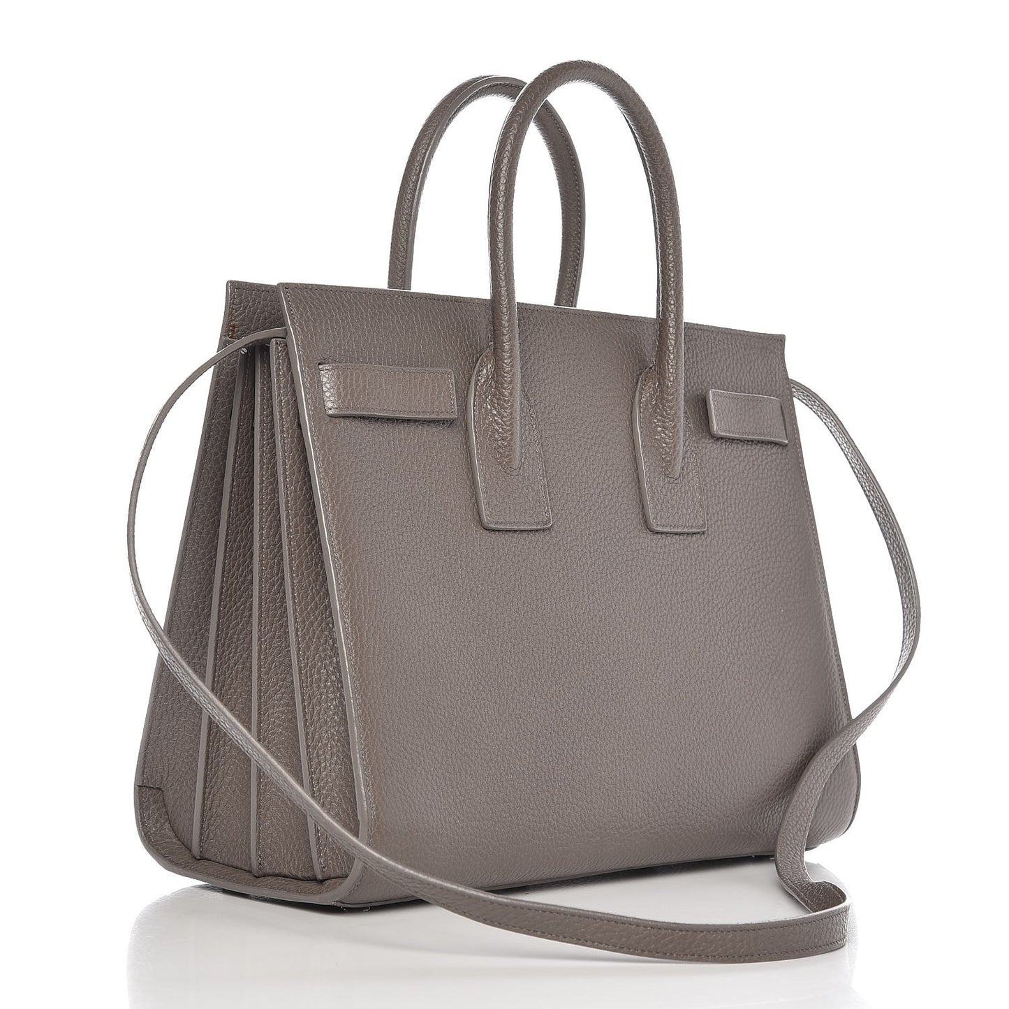 Grained Calfskin Small Sac De Jour Fog