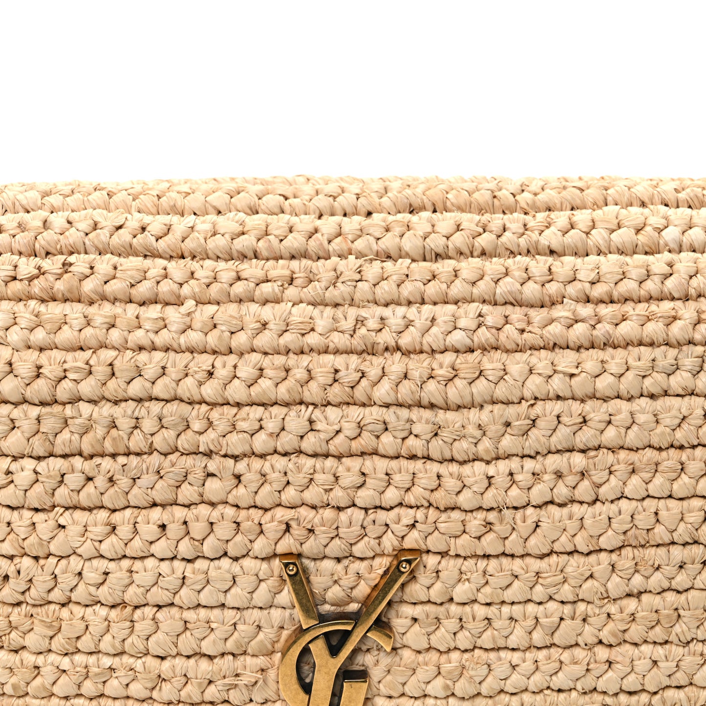 Raffia Calfskin Medium Monogram Solferino Satchel