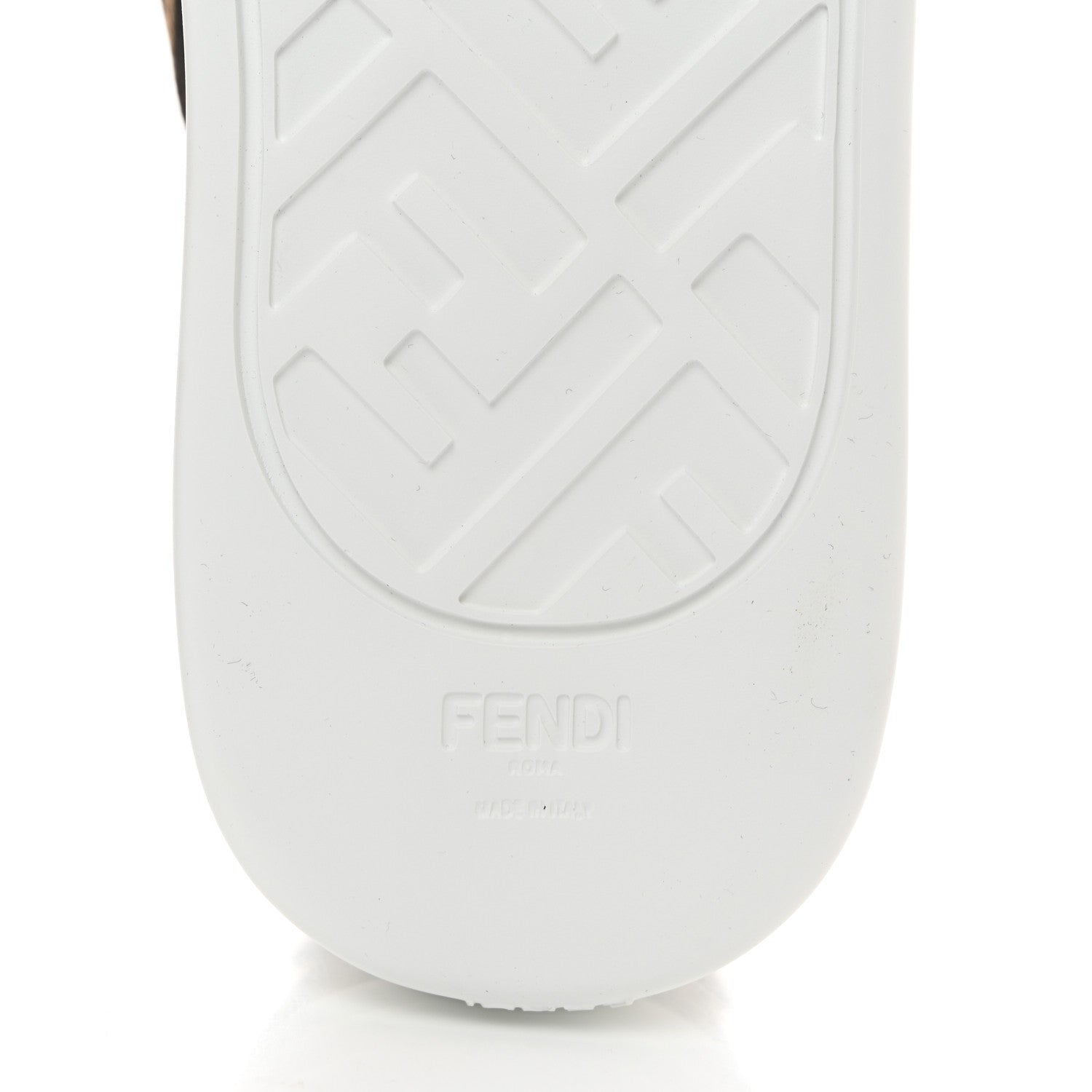 Fendi X SARA COLEMAN Canvas FF Vertigo Embroidered Womens Rise Slip On Sneakers 40 Tobacco Black 8 of 8