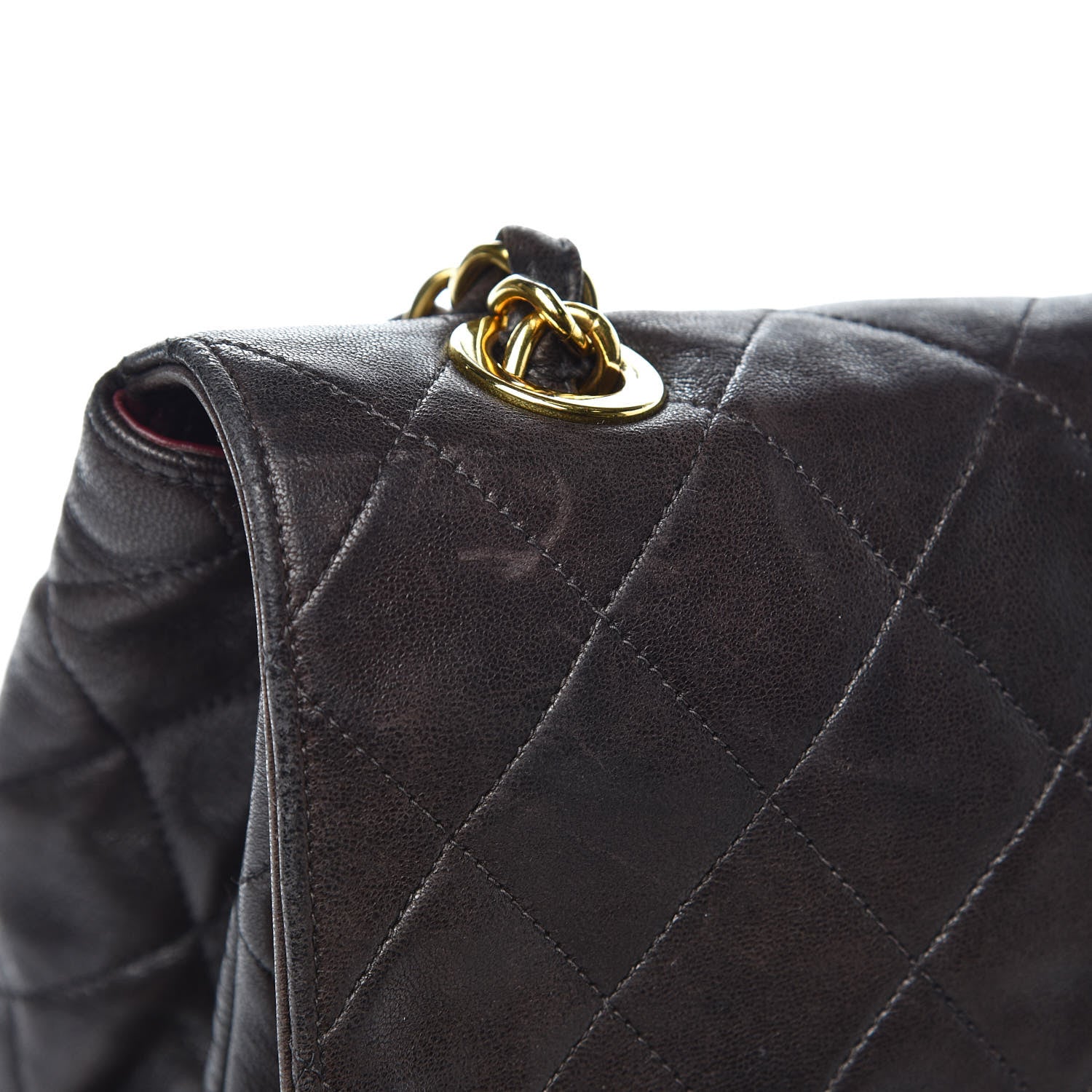 Chanel Lambskin Quilted XL Jumbo Single Flap Black 15 of 17
