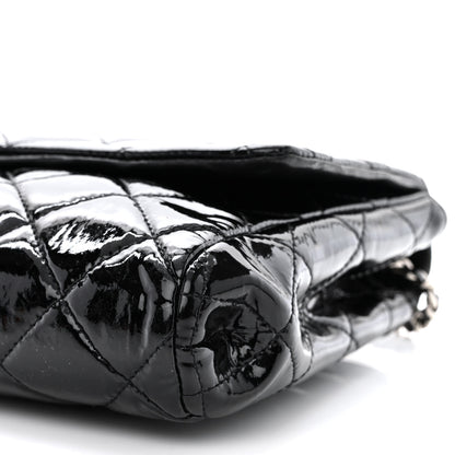 Chanel Patent Quilted Clutch with Chain Flap Black 10 of 10