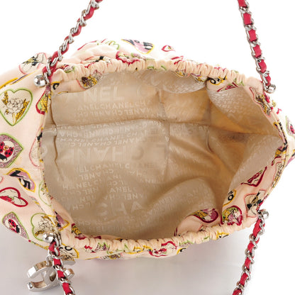 Chanel Canvas Coco Hearts Shoulder Bag Pink 5 of 7