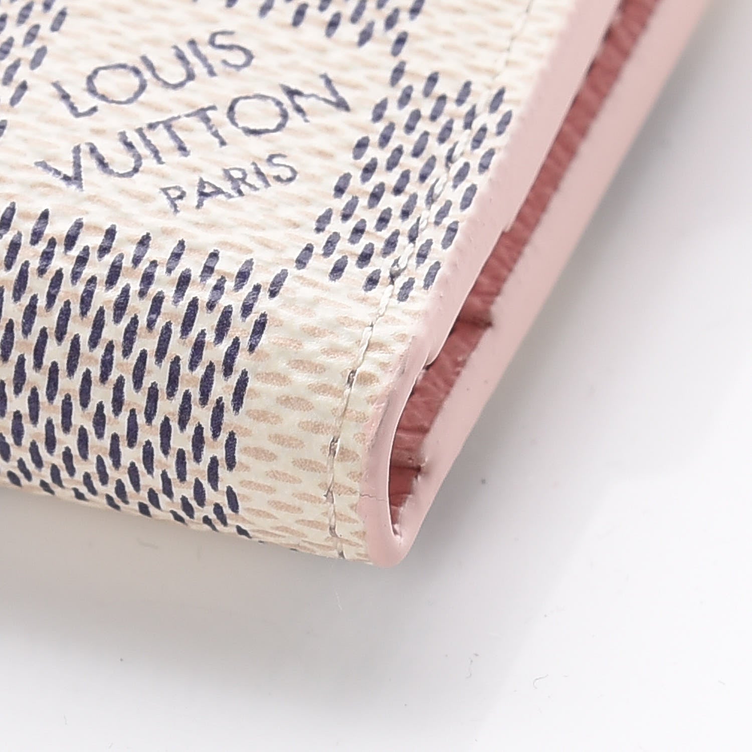 Louis Vuitton Damier Azur Zoe Wallet Rose Ballerine 6 of 10
