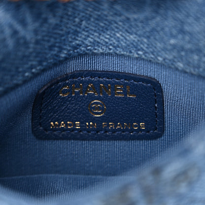 Chanel Denim Quilted Denim Mood Belt Bag Blue Multicolor 6 of 11