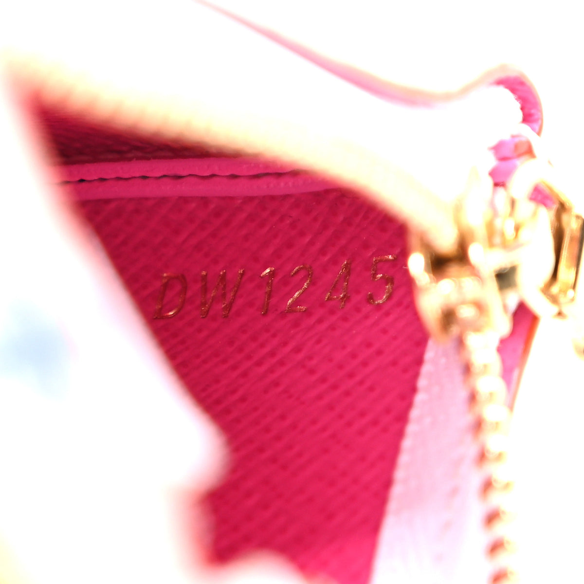 LV X TM Monogram Multicolor Phone Holder White