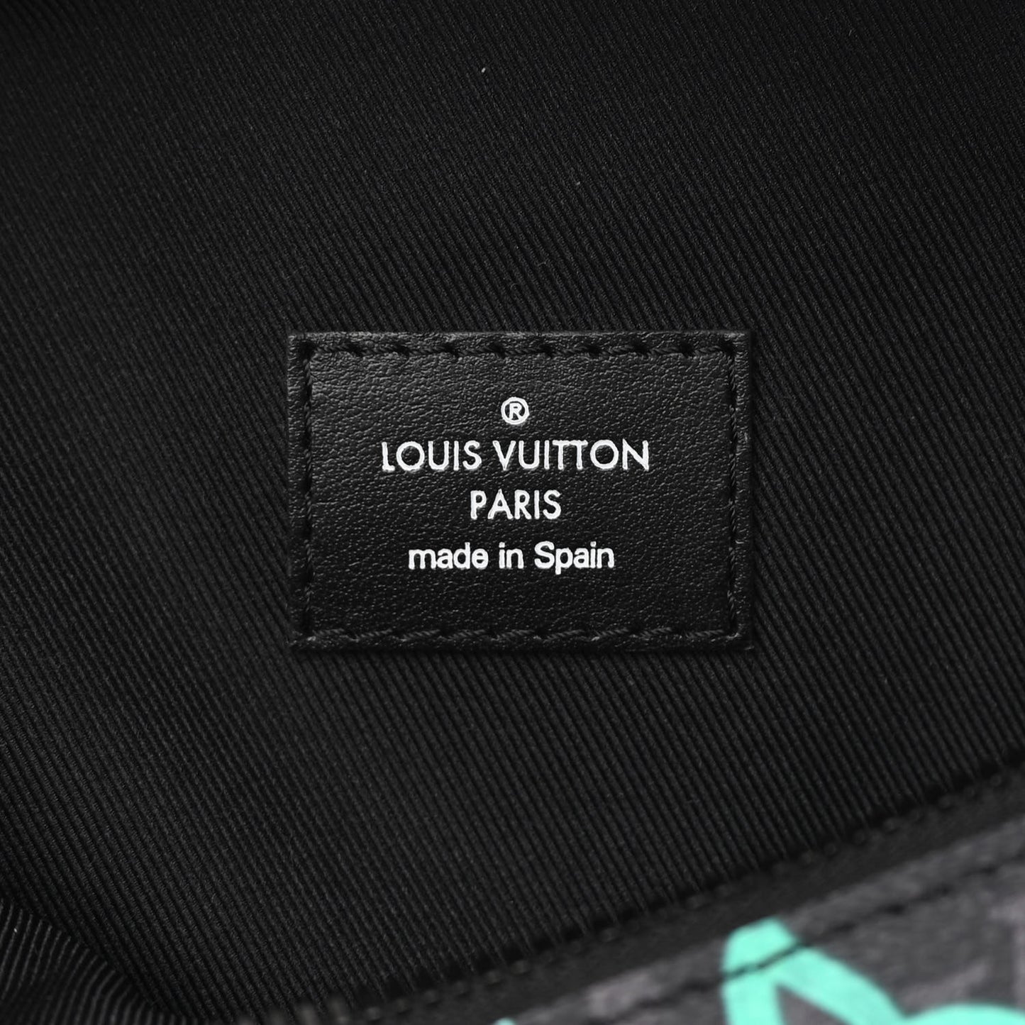 Monogram Eclipse LV Graffiti Discovery Bumbag Green Lights