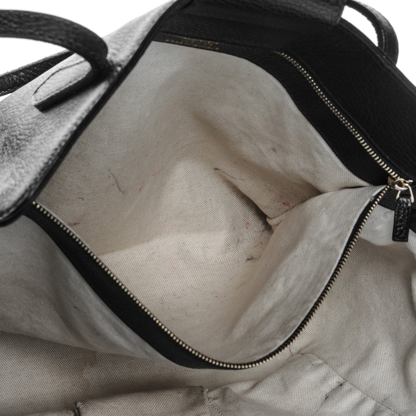 Pebbled Calfskin Medium Swing Tote Black
