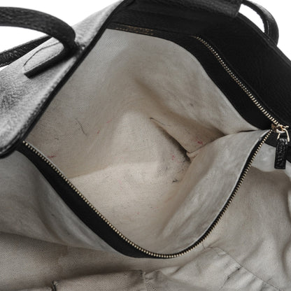 Gucci Pebbled Calfskin Medium Swing Tote Black 11 of 12