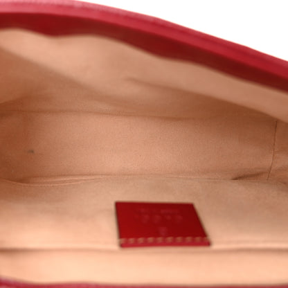 Gucci Monogram Azalea Calfskin Matelasse Diagonal Mini GG Marmont Shoulder Bag Beige Ebony New Cherry Red 5 of 10