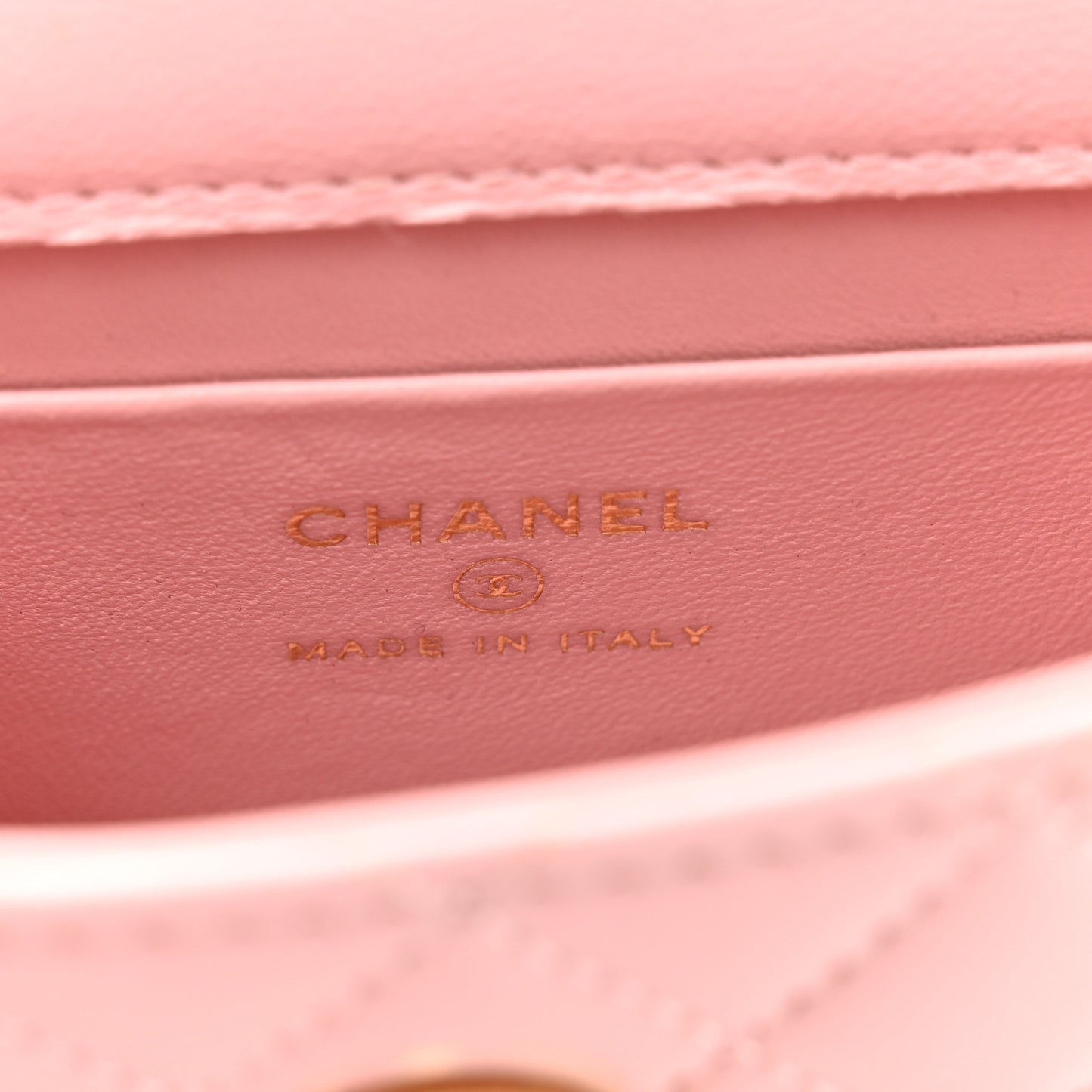 Lambskin Enamel Quilted Mini Top Handle Flap Pink