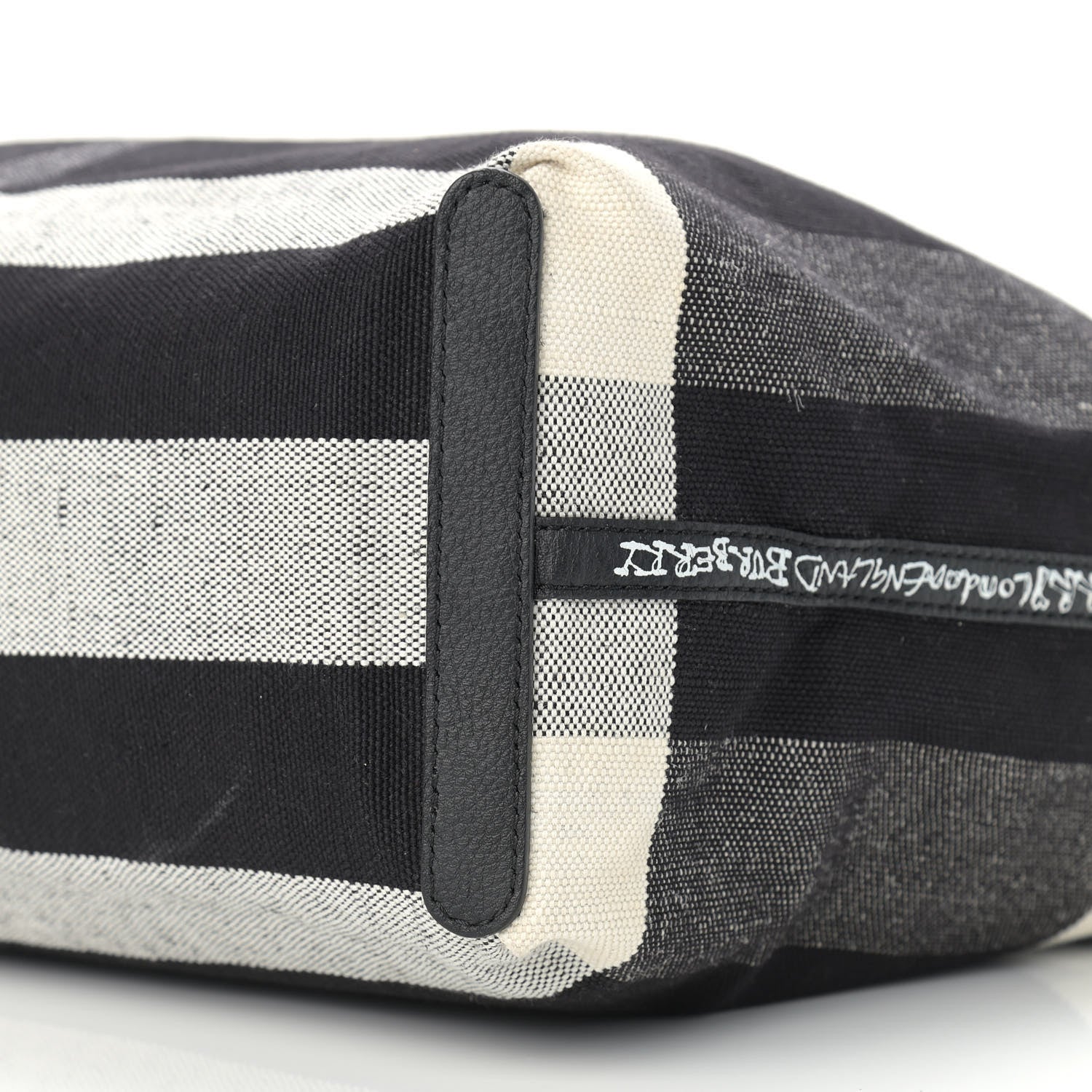 Burberry Coated Canvas Mega Check Sketchbook Medium Reversible Doodle Tote Black 16 of 18