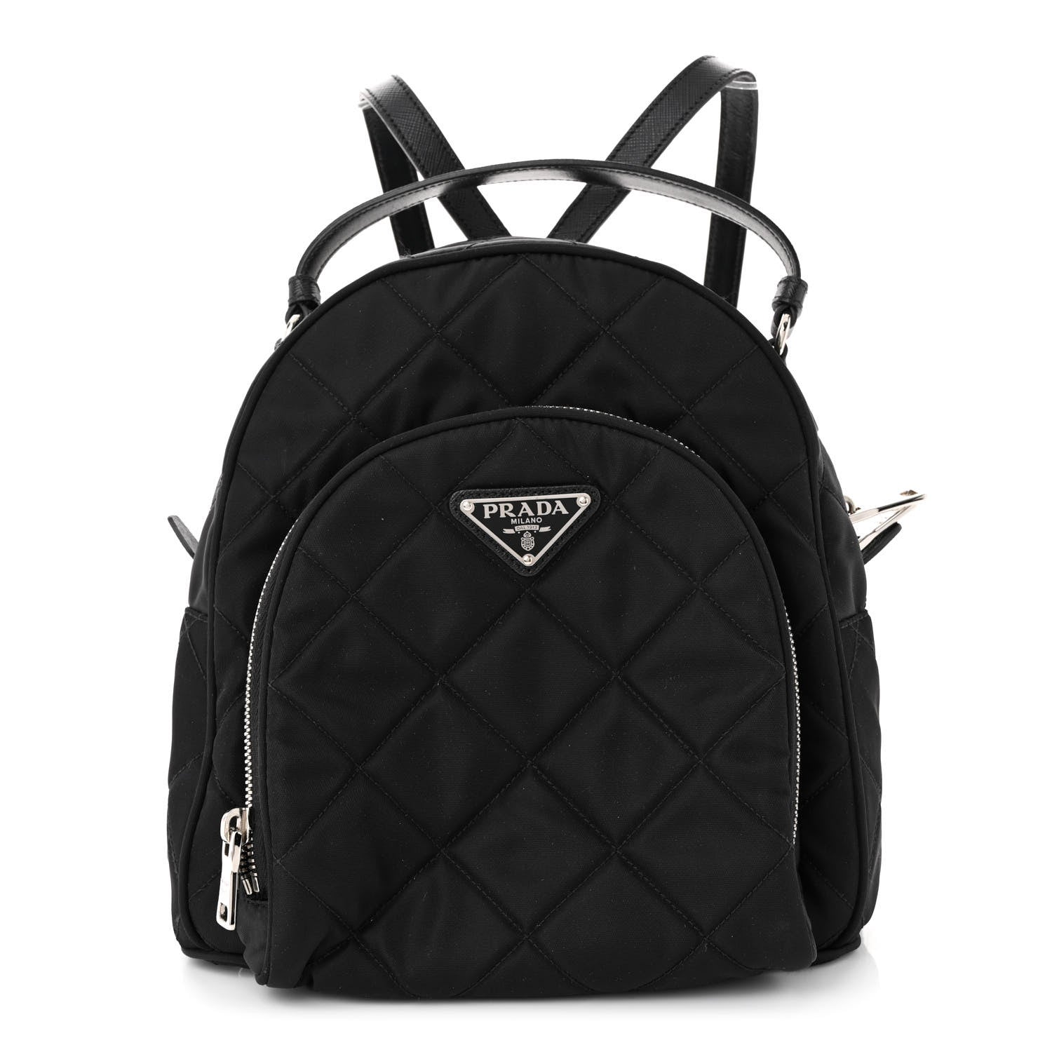 Prada Nylon Tessuto Impuntu Quilted Backpack Black 1 of 10