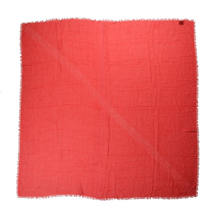 Gucci Modal Cotton Monogram Fringe Square Scarf Red 1 of 6