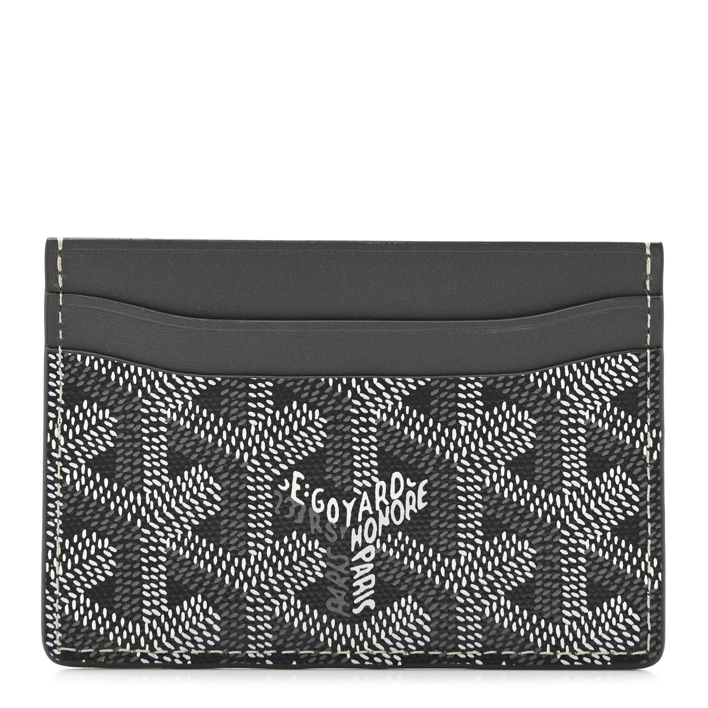 Goyardine Saint Sulpice Card Holder Grey