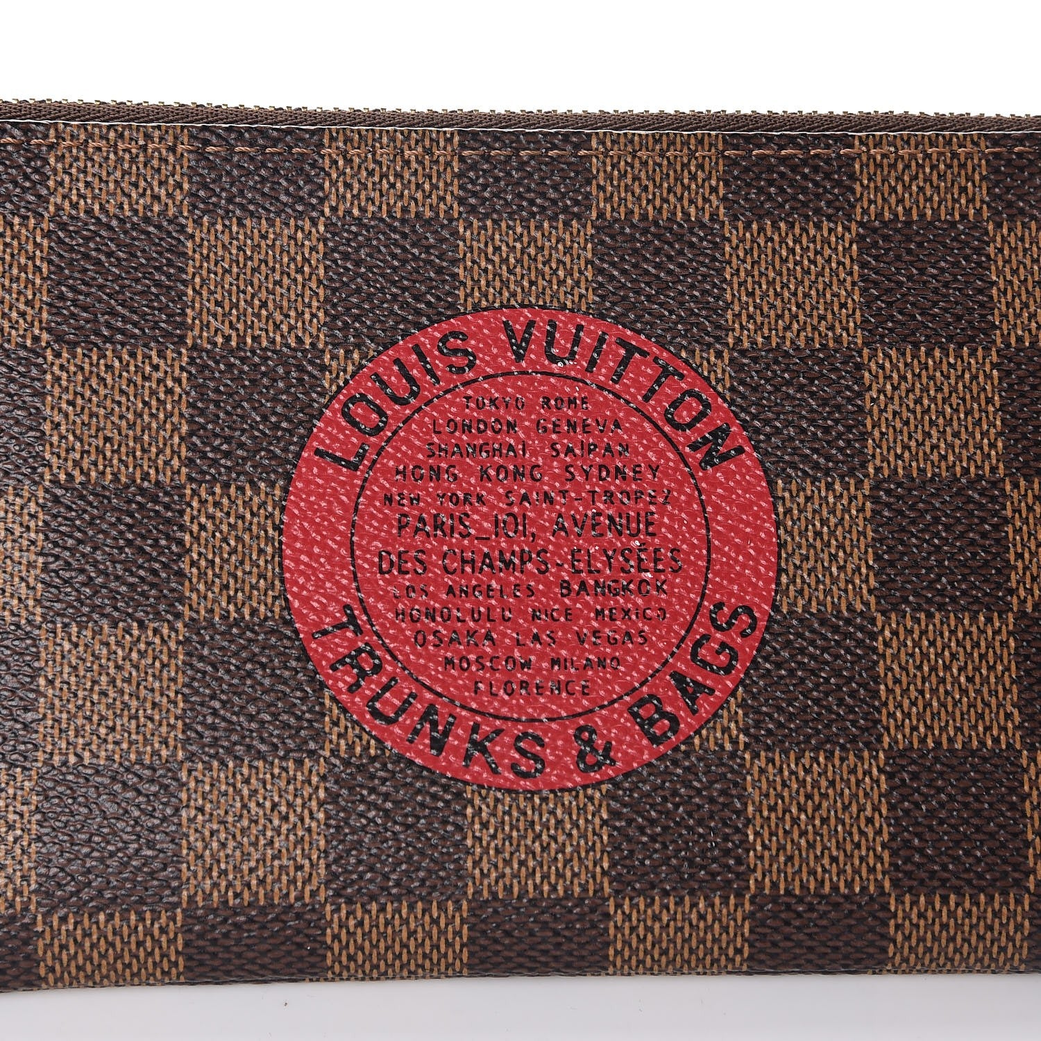 Louis Vuitton Damier Ebene Complice Trunks and Bags Wallet Red 8 of 8