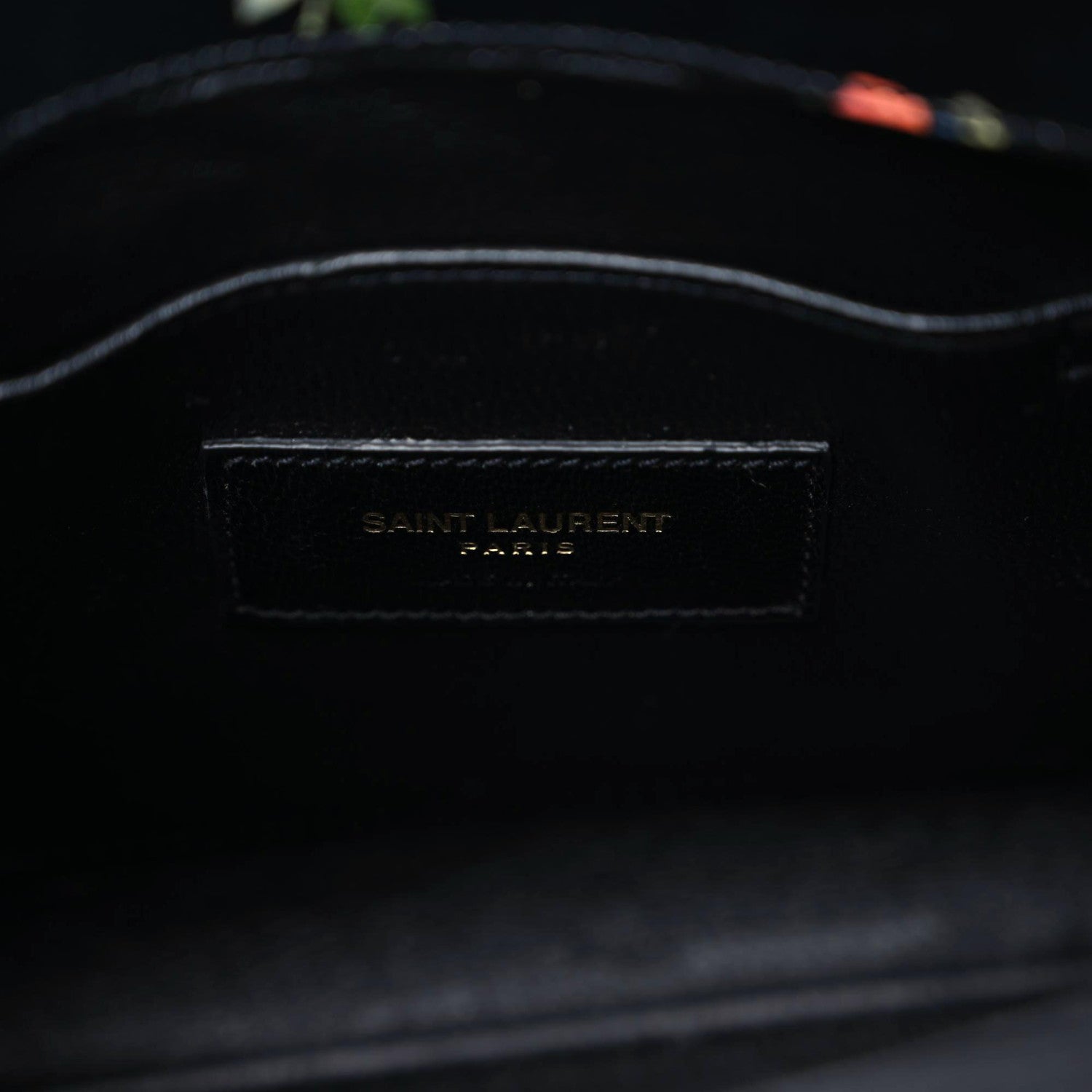 Saint Laurent Calfskin Prairie Printed Nano Sac De Jour Black 9 of 9
