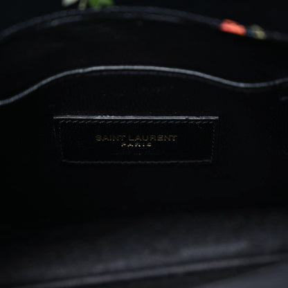 Saint Laurent Calfskin Prairie Printed Nano Sac De Jour Black 9 of 9