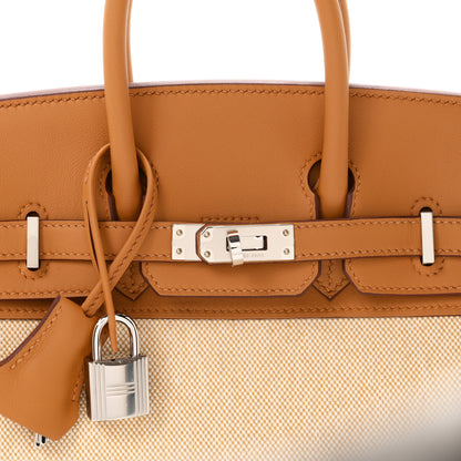 Hermes Toile H Swift Birkin 25 Sesame 8 of 11