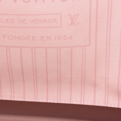 Louis Vuitton Damier Azur Neo Neverfull MM Rose Ballerine 5 of 10