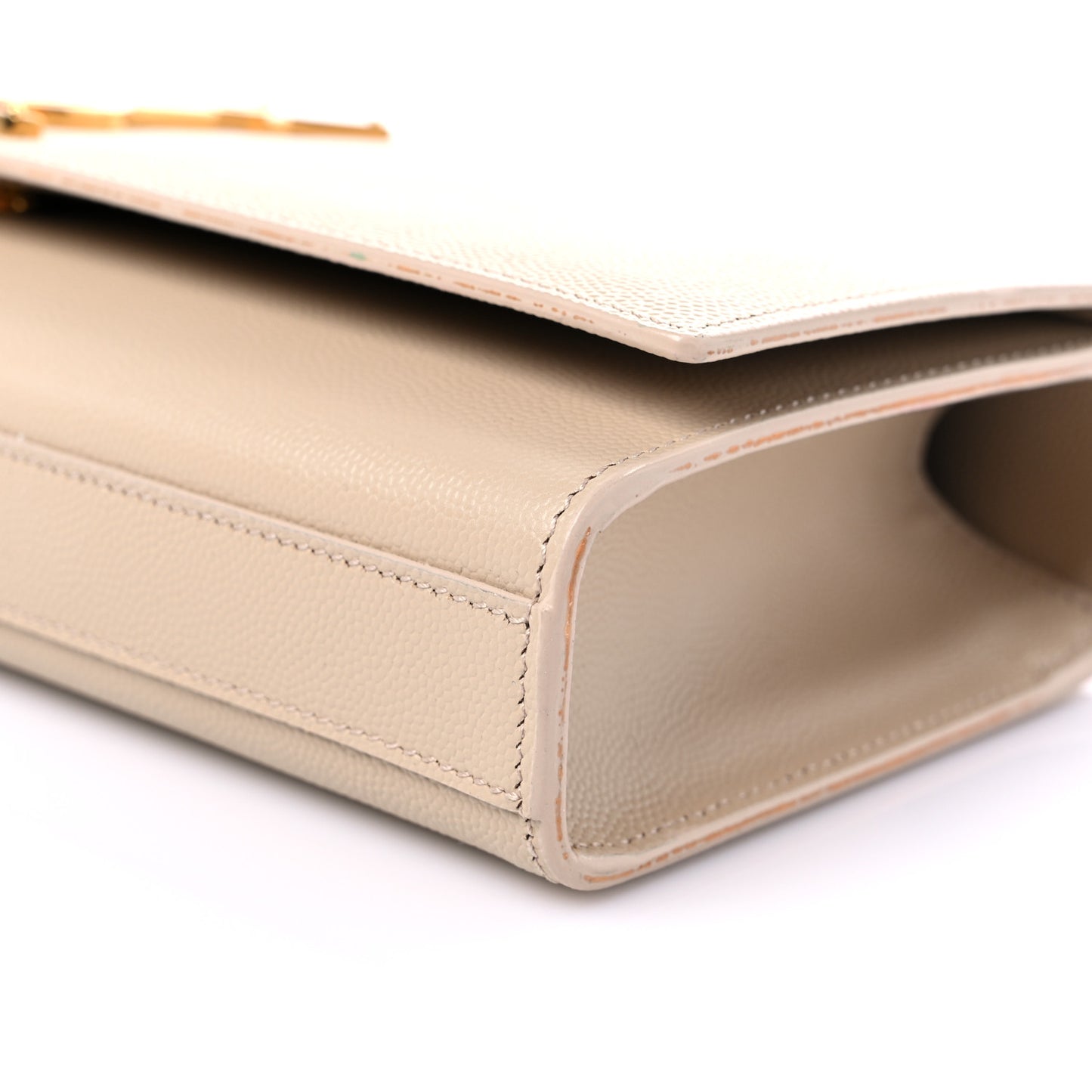 Grain De Poudre Classic Monogram Cassandre Clutch Nude Powder