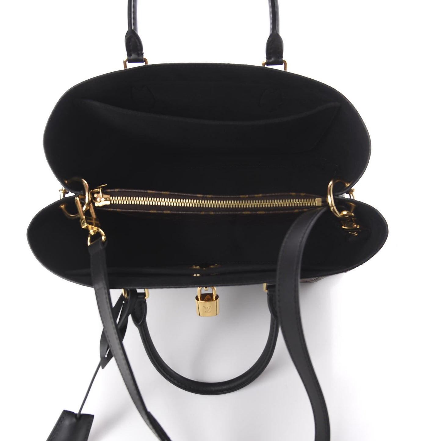 Monogram Flower Tote Black