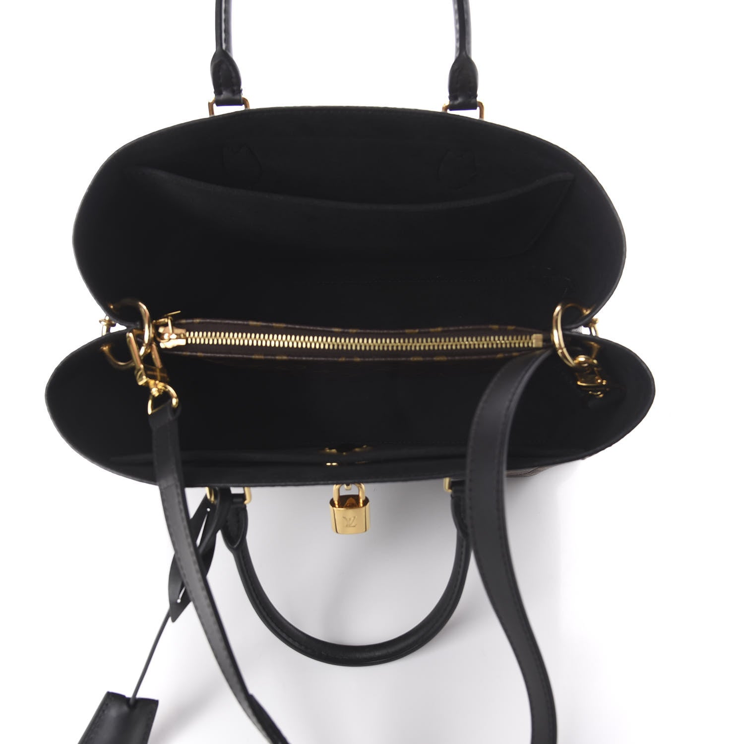 Louis Vuitton Monogram Flower Tote Black 4 of 8