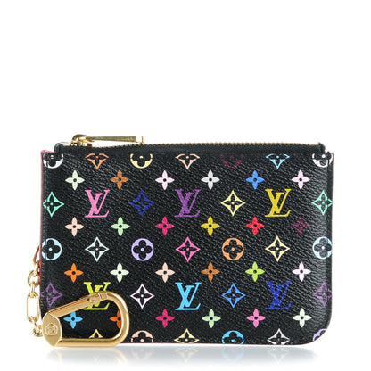 Louis Vuitton Monogram Multicolor Key Pouch Black Grenade 1 of 7