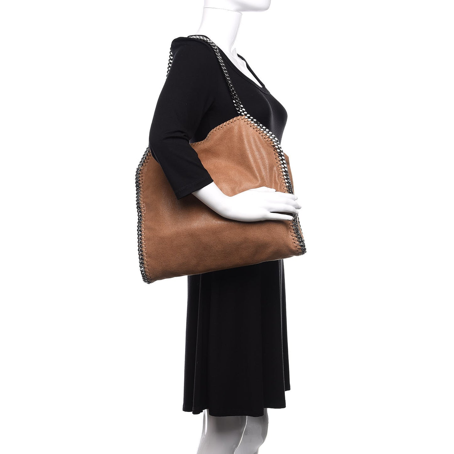 Shaggy Deer Small Falabella Tote Camel