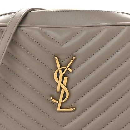 Saint Laurent Calfskin Matelasse Monogram Lou Camera Bag Dusty Grey 8 of 10